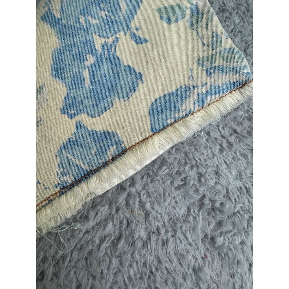 Current/Elliott Womens Blue Rose Boyfriend Shorts Size 29 Cotton Blend High Rise - Picture 10 of 13